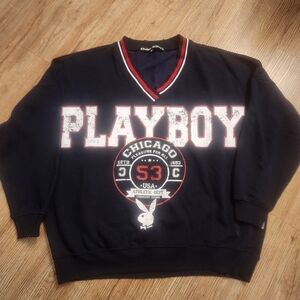 SIZE 8 BAST 54 LONG 26 PLAYBOY MISSGUIDED DARK BLUE HOODE